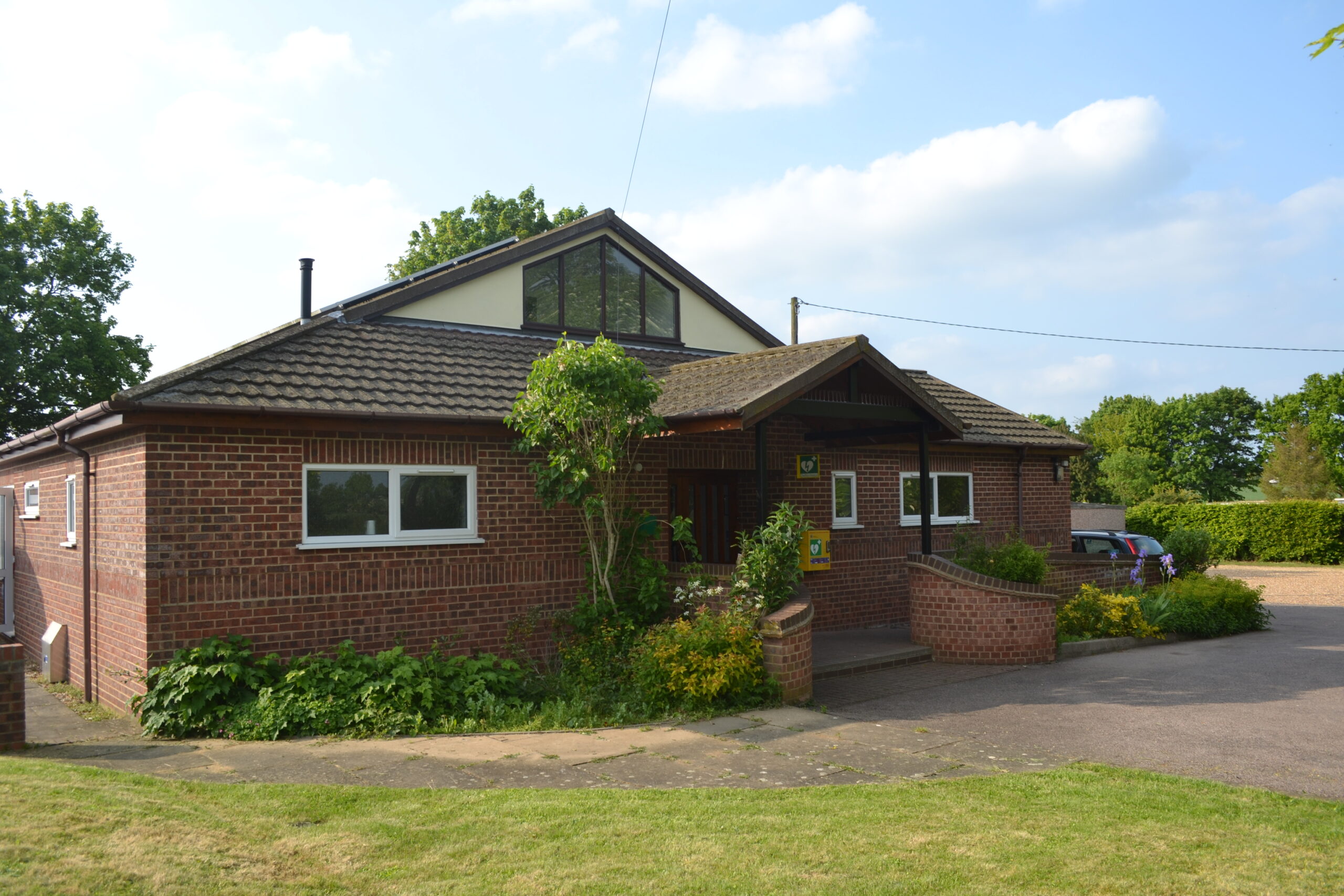 Colmworth Village Hall front aspect